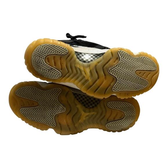 Air Jordan 11 Retro DMP Black Gold 378037-072 Men's Size 9 Concord Mid OG Patent - Picture 10 of 10